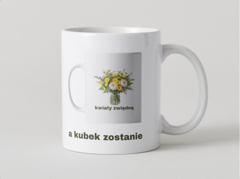 Kubek Kwiaty zwiędną