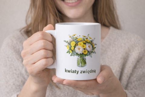 Kubek Kwiaty zwiędną