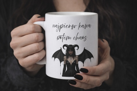 Kubek Najpierw kawa, potem chaos