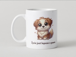 Kubek Życie jest lepsze z psem