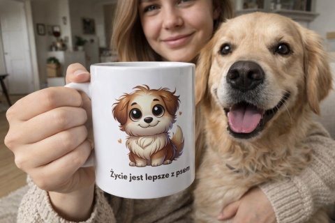 Kubek Życie jest lepsze z psem