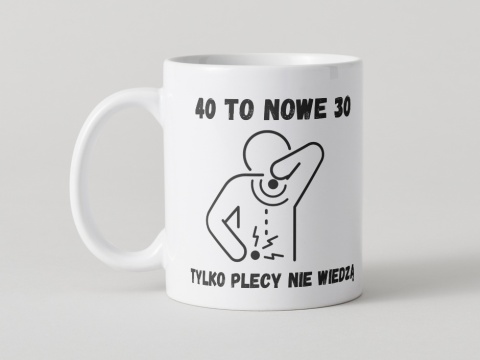Kubek na 40 urodziny dla niego