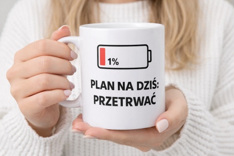 Kubek Plan na dziś : przetrwać